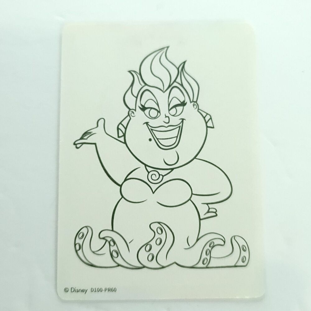 Ursula 2023 Card Fun 1/1 Disney 100 Carnival  Paper Sketch Card D100-PR60